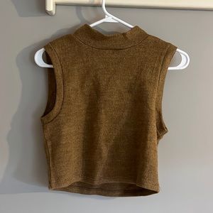 Cropped Sweater Vest